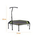 TRAMPOLIN HEXAGONAL CON SOPORTE 110CM DIAMETRO X 125CM ALTO MAX SPORT