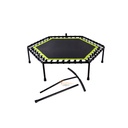 TRAMPOLIN HEXAGONAL CON SOPORTE 110CM DIAMETRO X 125CM ALTO MAX SPORT