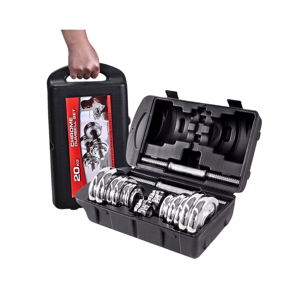 MALETIN DE MANCUERNAS 20KG CON ADAPTADOR