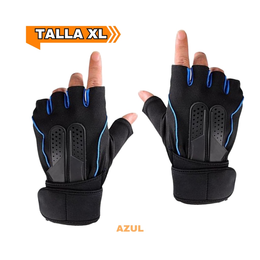 GUANTES DEPORTIVOS CON MUÑEQUERA IMPORTADO