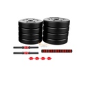 SET DE MANCUERNAS 15KG PVC CON ADAPTADOR
