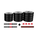 SET DE MANCUERNAS 20KG PVC CON ADAPTADOR