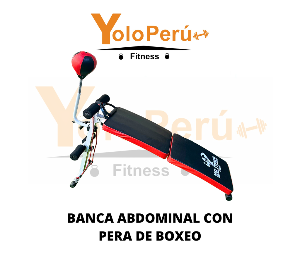 BANCA ABDOMINAL CON PERA DE BOXEO IMPORTADA