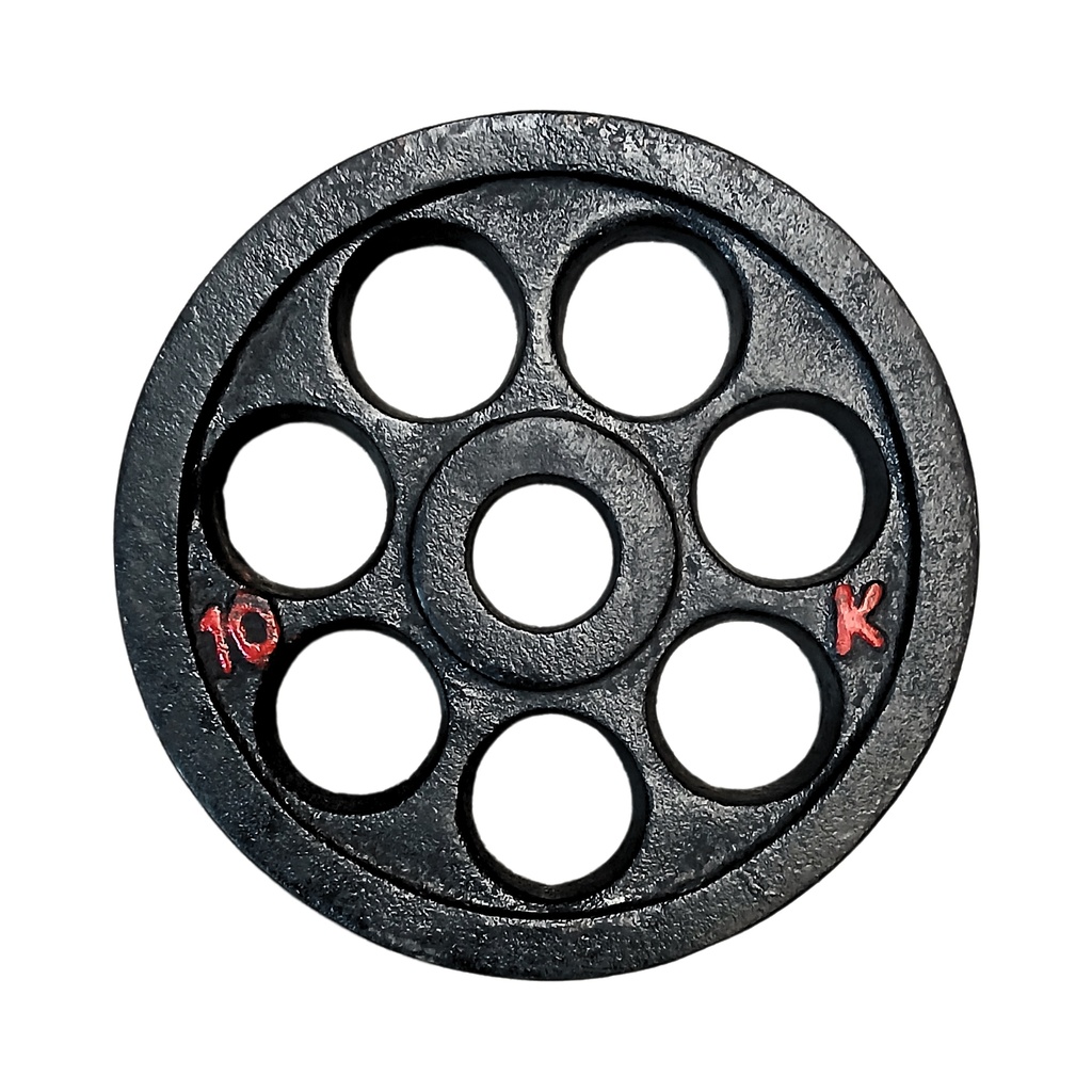 DISCOS OLIMPICO 10KG HIERRO