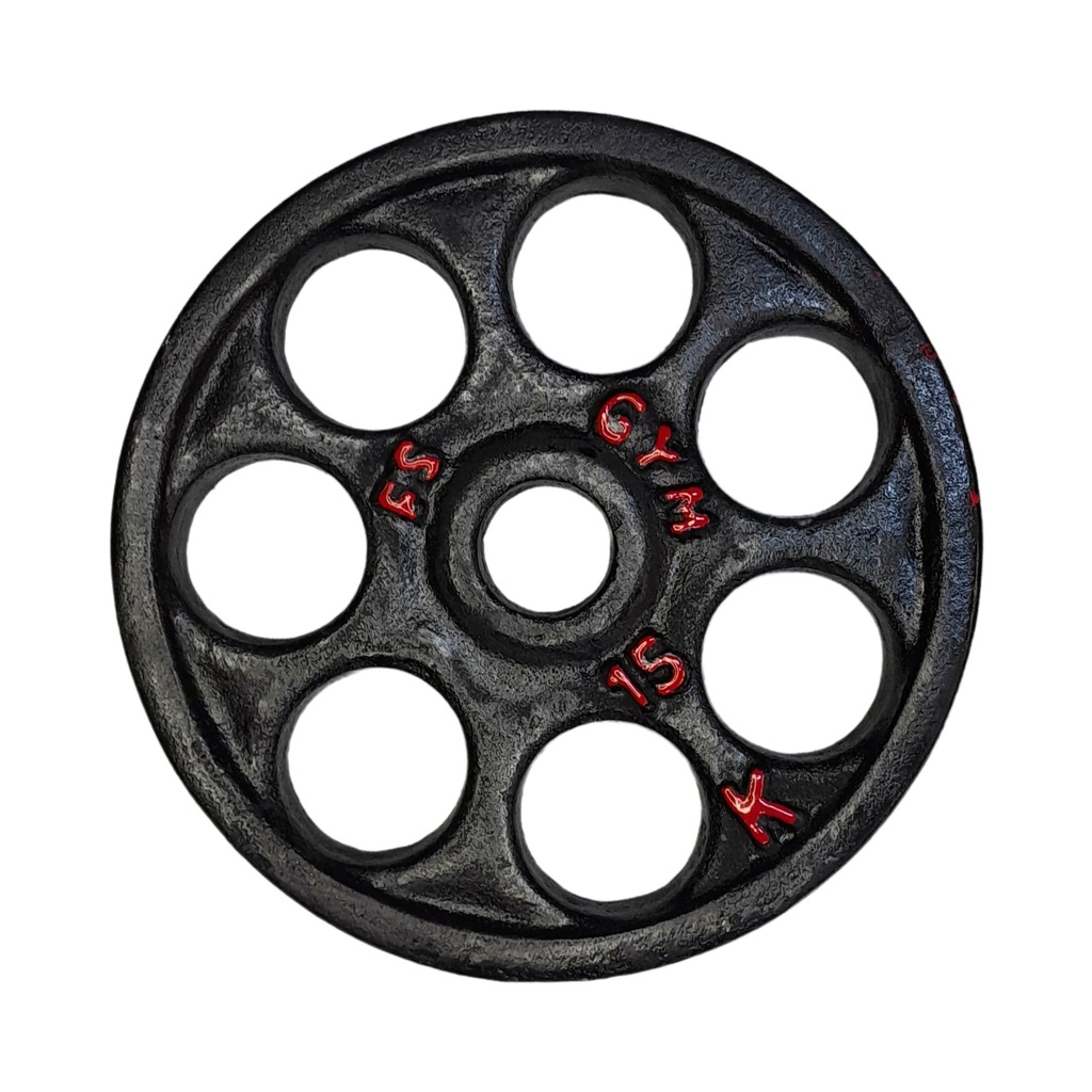 DISCOS OLIMPICO 15KG HIERRO