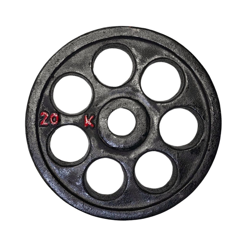 DISCOS OLIMPICO 20KG HIERRO