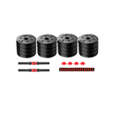SET DE MANCUERNAS 50KG PVC CON ADAPTADOR