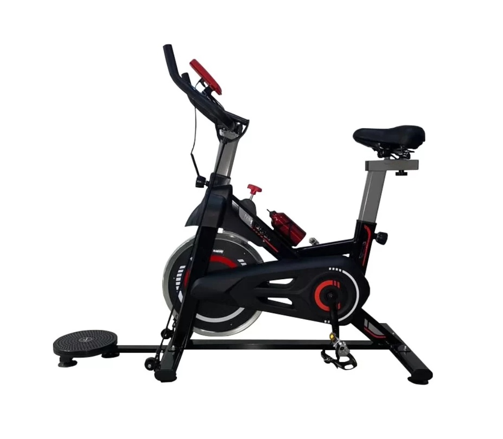 BICICLETA SPINNING DE 15KG PRO CON ACCESORIOS