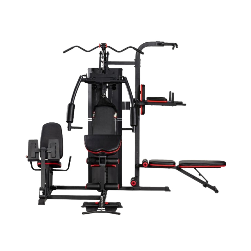 MINI GYM 3 ESTACIONES CON PRENSA MHG6320P (6 PIEZAS)