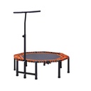 TRAMPOLIN HEXAGONAL CON SOPORTE 110CM X 125CM
