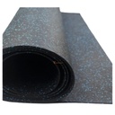 PISO DE CAUCHO 10M X 1M X 6MM AZUL CHISPEADO