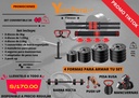 SET DE MANCUERNAS CONVERTIBLES 40KG PVC