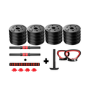 SET DE MANCUERNAS 50KG PVC CONVERTIBLE (PAQUETE + ACCESORIOS)